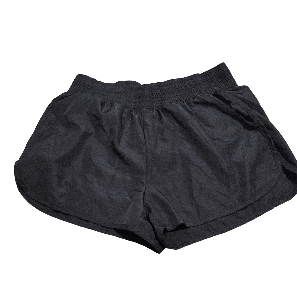 Athletic Works Womens Black Running Shorts XS 0-2 Zipper Pocket Activewear‎